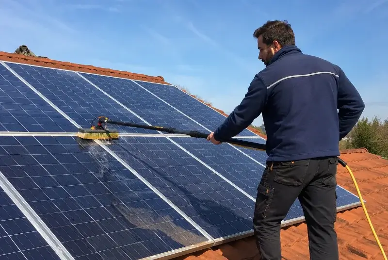 Nettoyage et entretien de panneaux solaires à Magalas